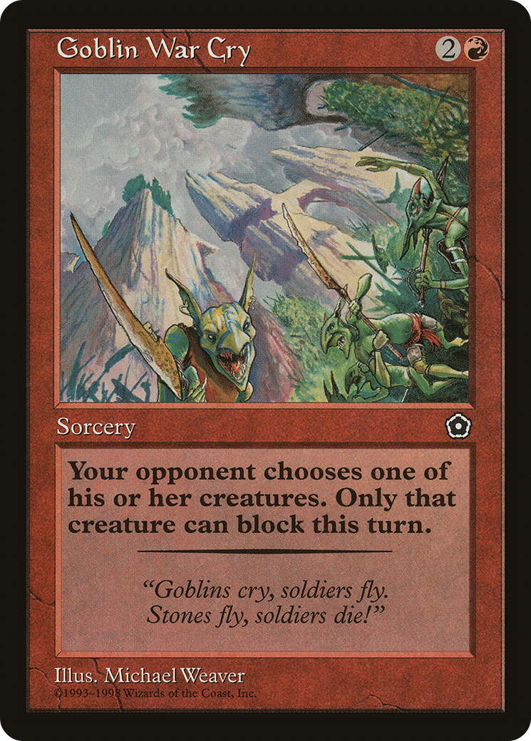 Goblin War Cry Card Image