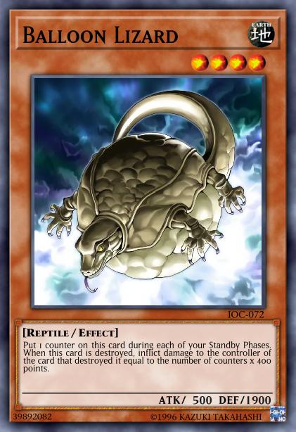 Balloon Lizard Card Image