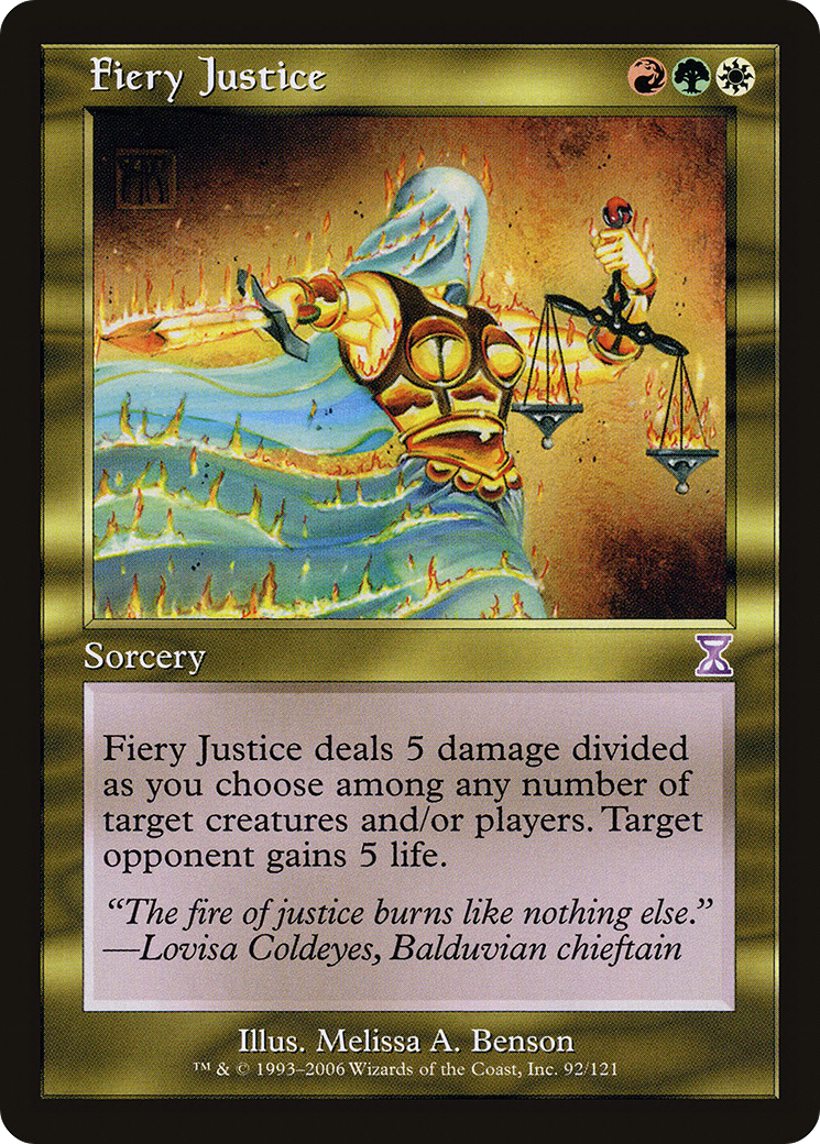 Fiery Justice Card Image