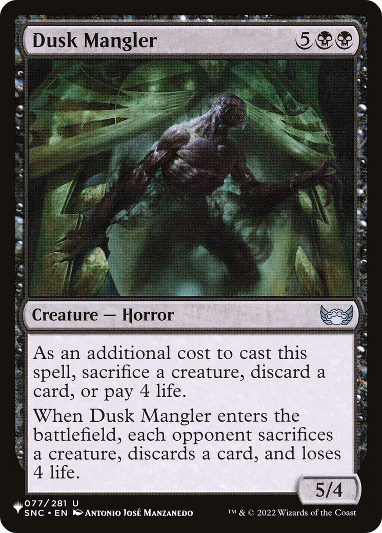 Dusk Mangler Card Image