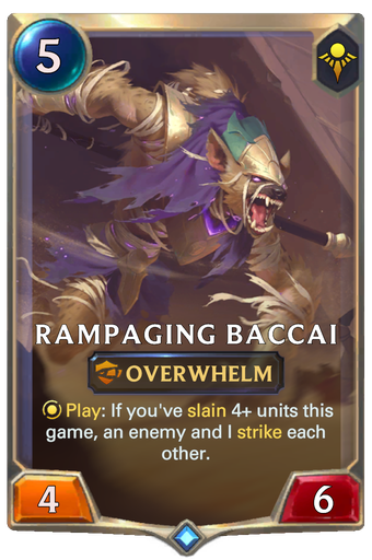 Rampaging Baccai Card Image