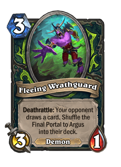 Fleeing Wrathguard Card Image