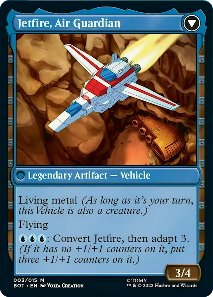Jetfire, Ingenious Scientist // Jetfire, Air Guardian Card Image