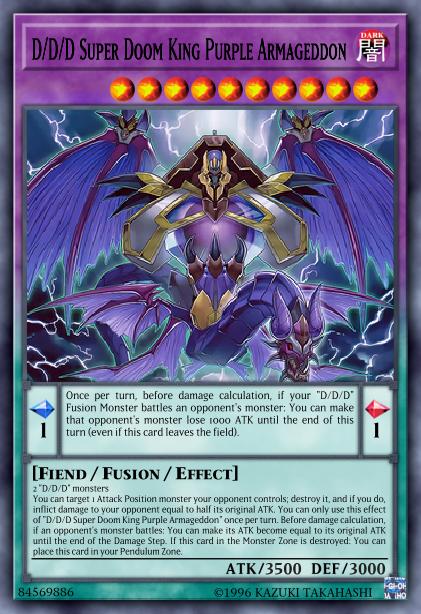 D/D/D Super Doom King Purple Armageddon Card Image