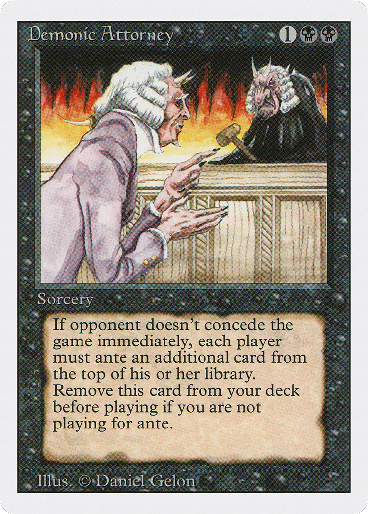 Demonic Attorney Card Image