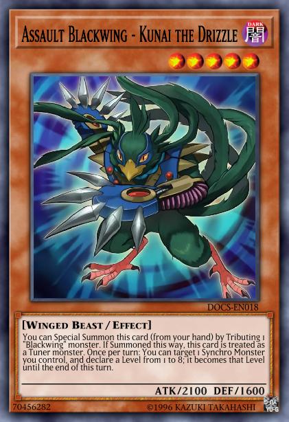 Assault Blackwing - Kunai the Drizzle Card Image