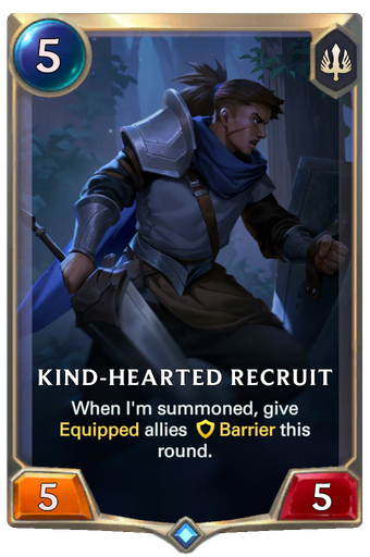 Kind-hearted Recruit Card Image