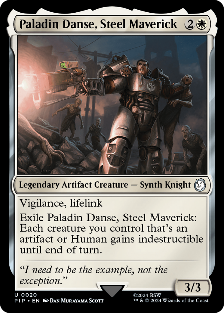 Paladin Danse, Steel Maverick Card Image