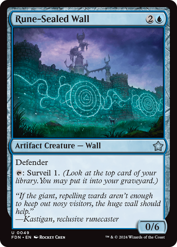 Rune-Sealed Wall Card Image