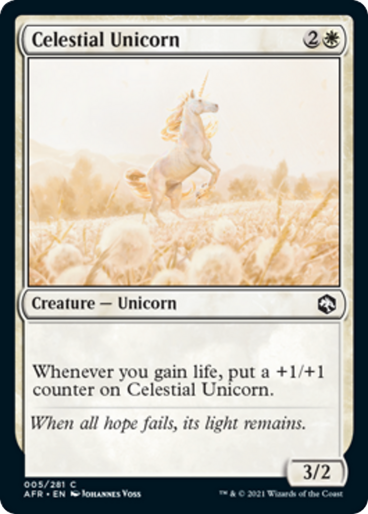 Celestial Unicorn Card Image