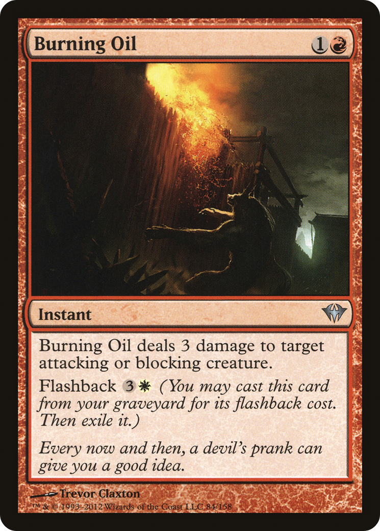 Burning Oil Card Image
