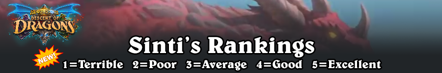 DoD Sinti's Rankings