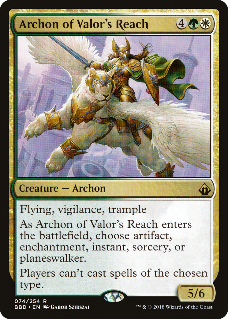 Archon of Valor's Reach Card Image