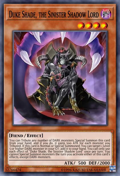 Duke Shade, the Sinister Shadow Lord Card Image