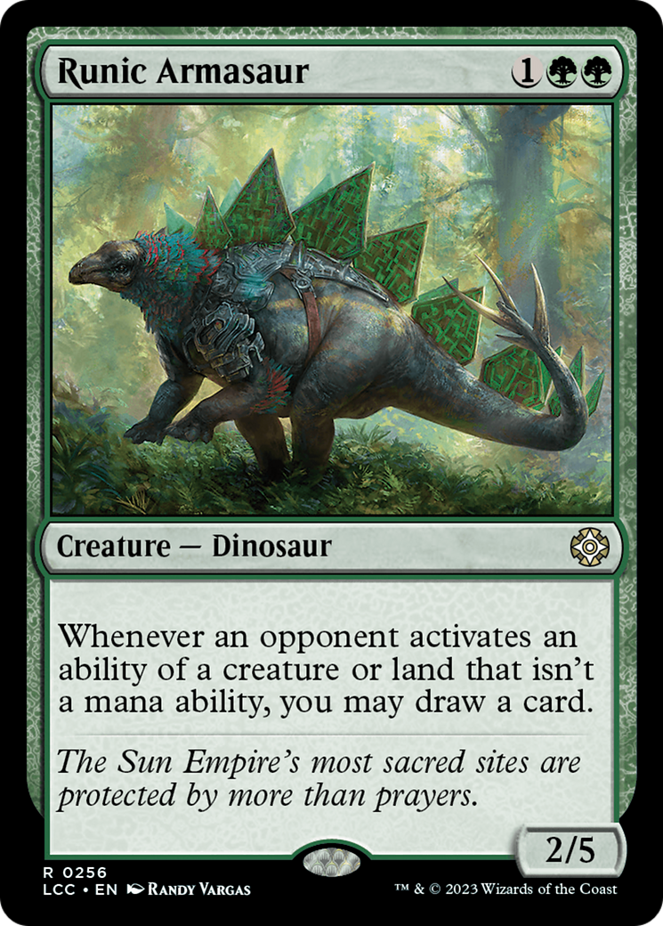 Runic Armasaur Card Image