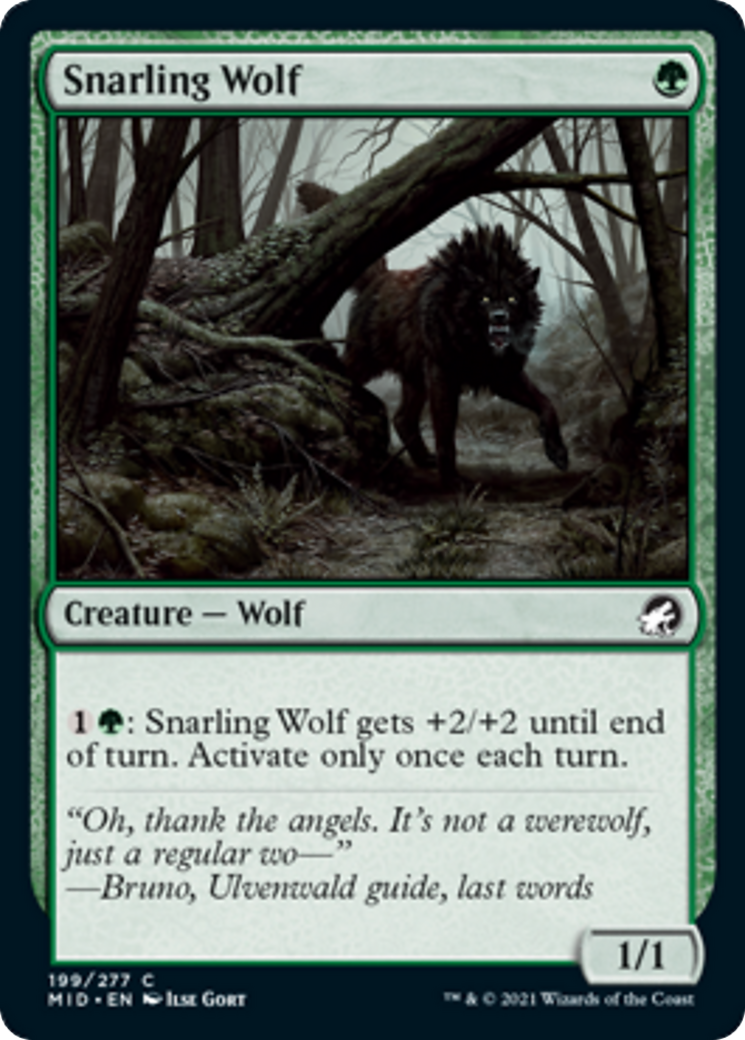 Snarling Wolf Card Image