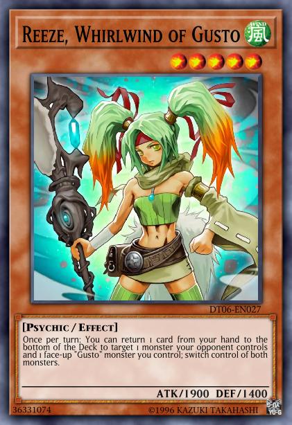 Reeze, Whirlwind of Gusto Card Image