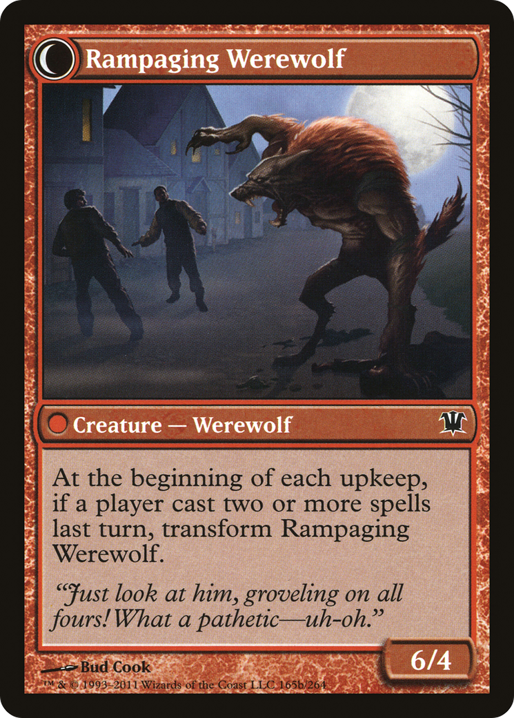 Tormented Pariah // Rampaging Werewolf Card Image