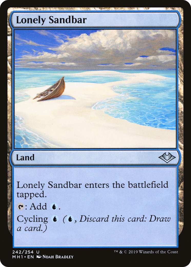 Lonely Sandbar Card Image