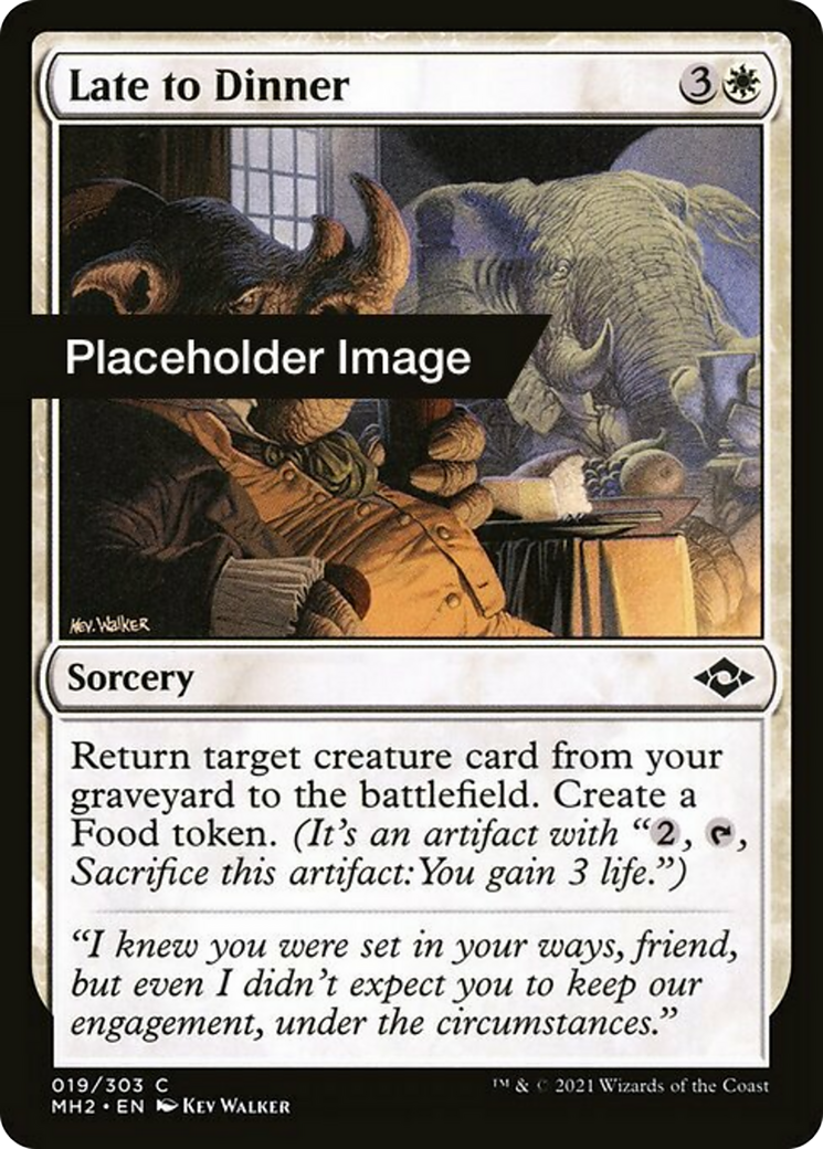 Late to Dinner Card Image