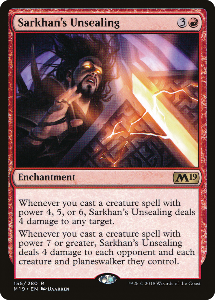 Sarkhan's Unsealing Card Image