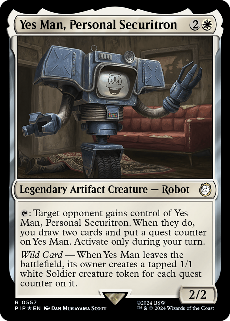 Yes Man, Personal Securitron Card Image