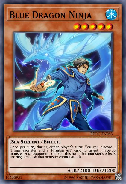 Blue Dragon Ninja Card Image