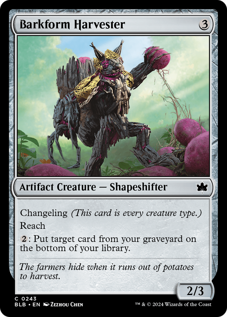 Barkform Harvester Card Image
