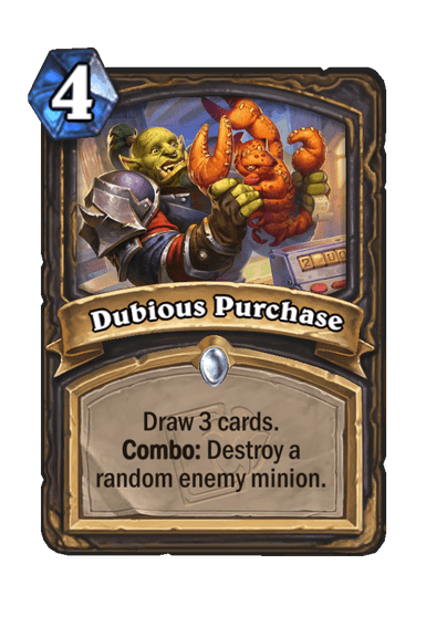 Dubious Purchase Card Image