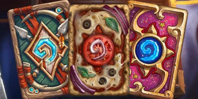 Three Old Card Backs Are Coming Back to Hearthstone in the Future - Darkspear, Pizza Stone, and Sparkles