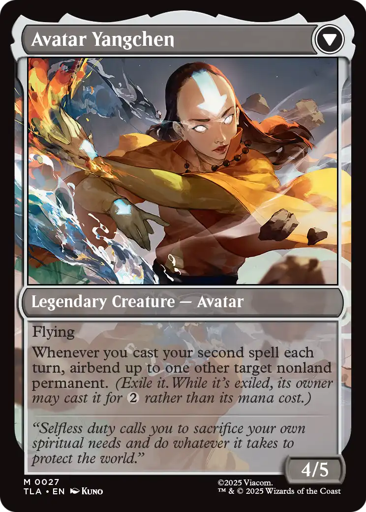 Avatar Yangchen Magic: The Gathering card