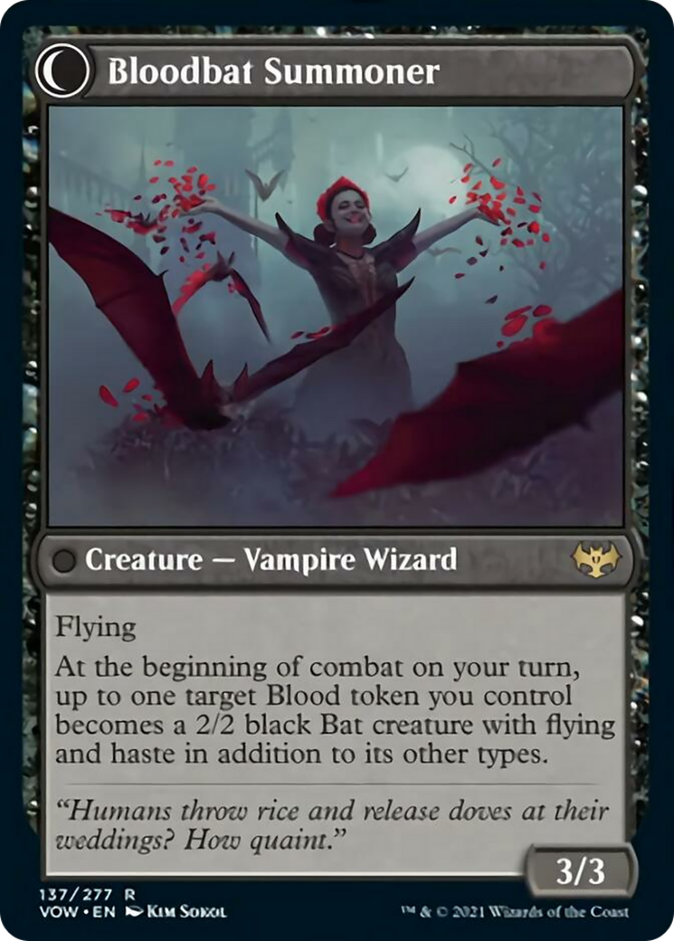 Voldaren Bloodcaster // Bloodbat Summoner Card Image