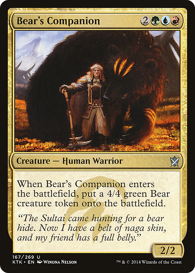 Bear's Companion Card Image