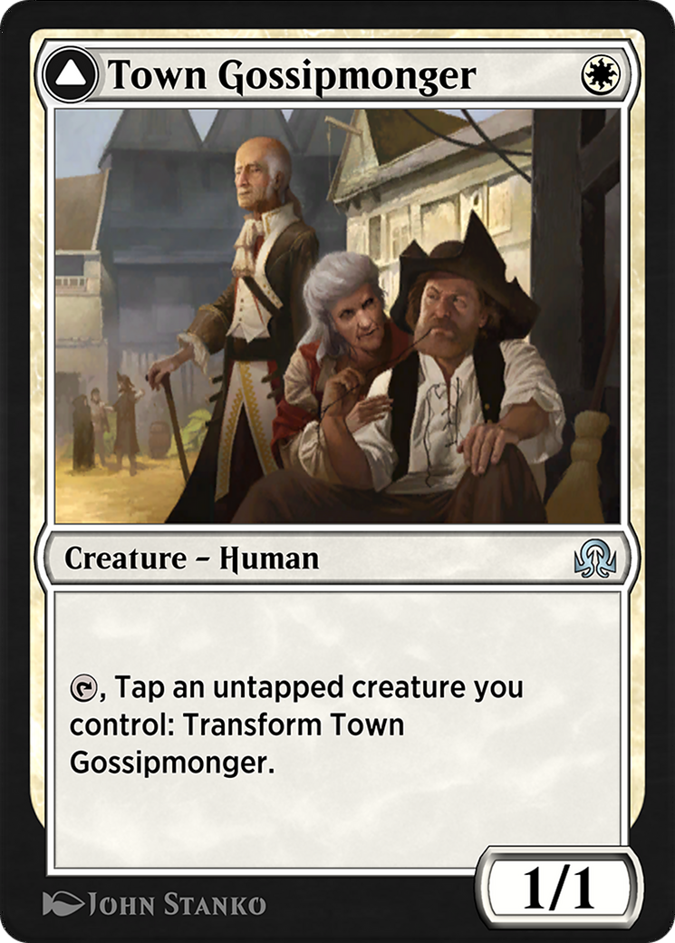 Town Gossipmonger // Incited Rabble Card Image