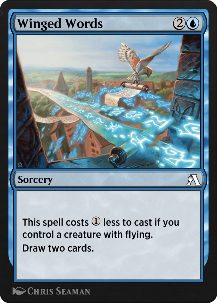 Winged Words Card Image