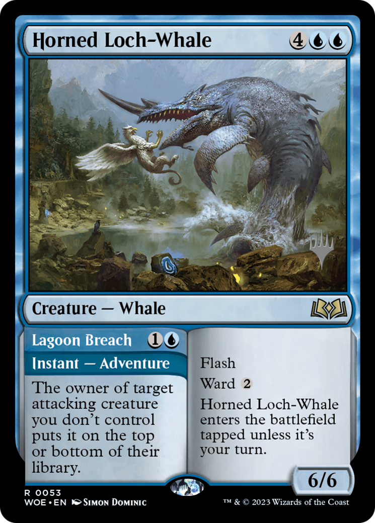 Horned Loch-Whale // Lagoon Breach Card Image