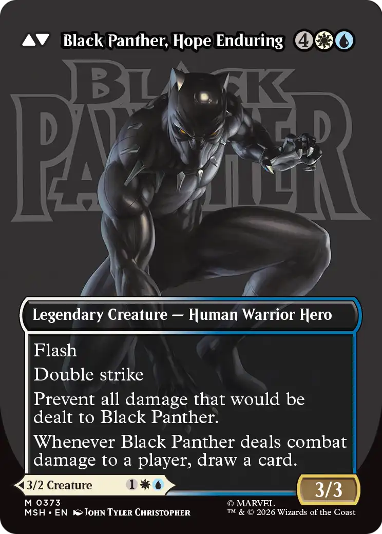 Black Panther, Hope Enduring Magic: The Gathering card