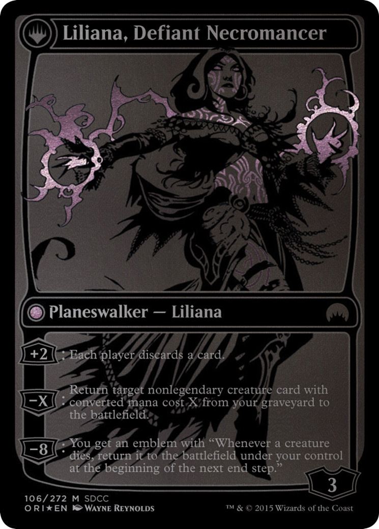 Liliana, Heretical Healer // Liliana, Defiant Necromancer Card Image