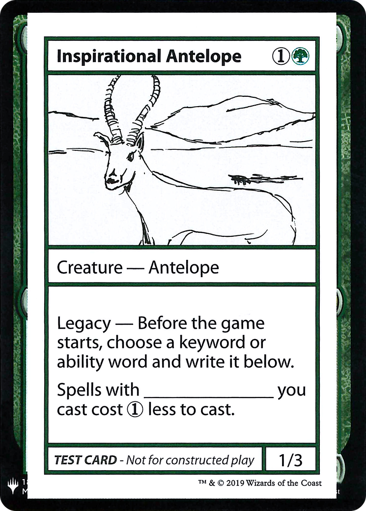 Inspirational Antelope Card Image