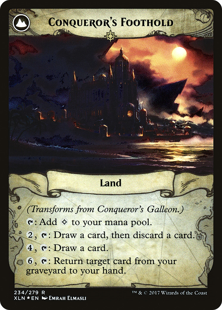 Conqueror's Galleon // Conqueror's Foothold Card Image