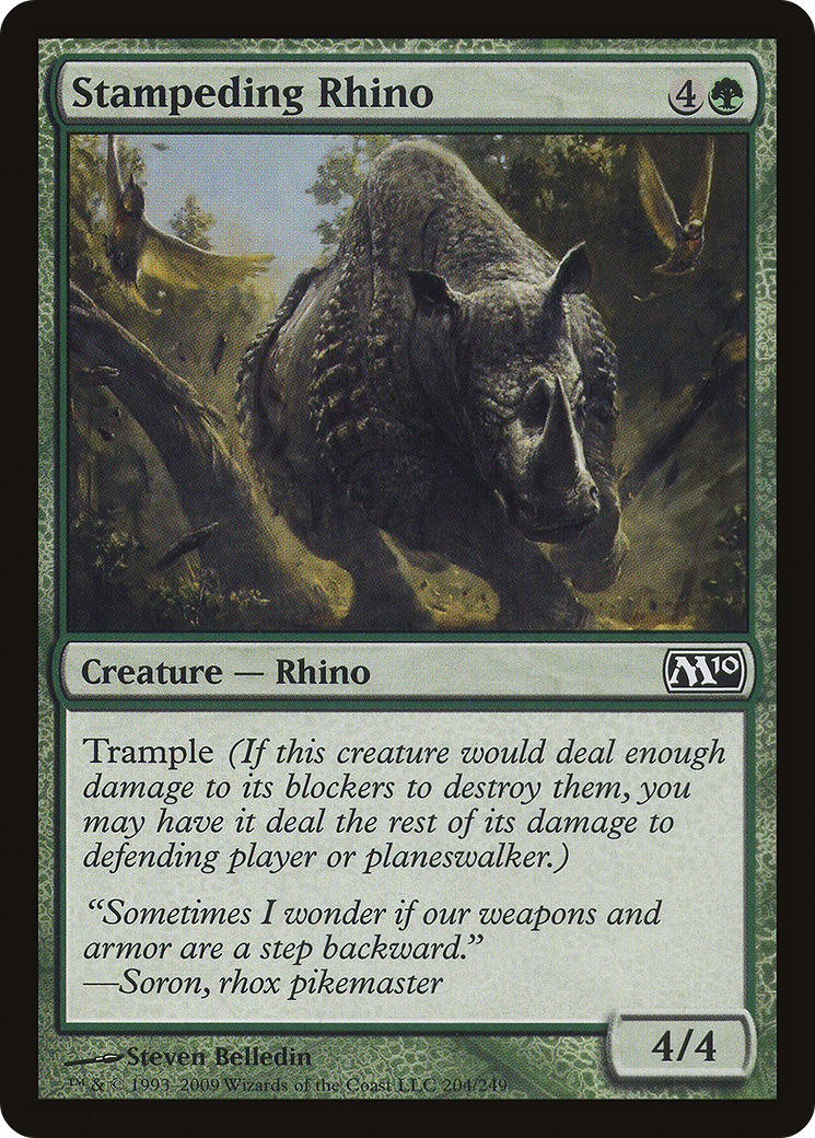 Stampeding Rhino Card Image