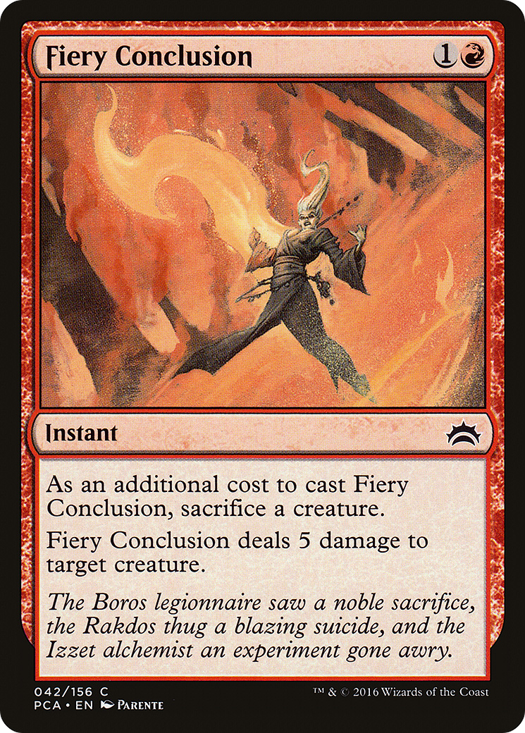 Fiery Conclusion Card Image