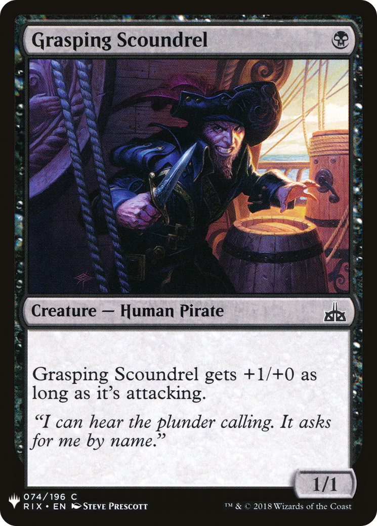 Grasping Scoundrel Card Image