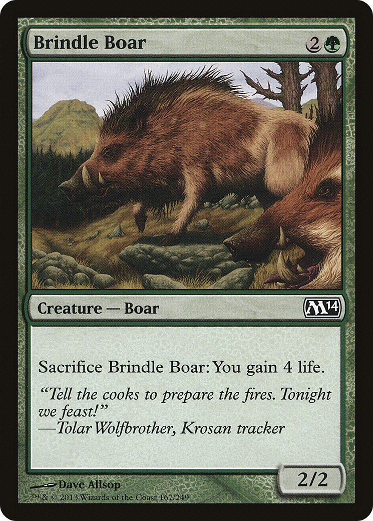 Brindle Boar Card Image