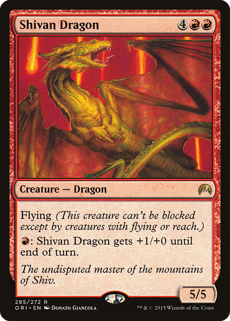 Shivan Dragon Card Image