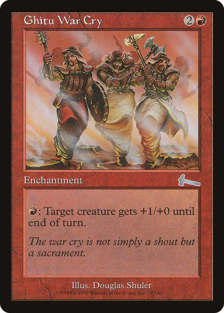 Ghitu War Cry Card Image