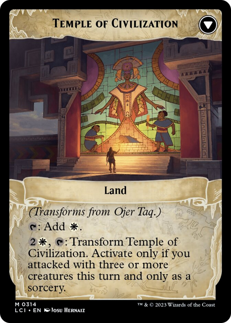 Ojer Taq, Deepest Foundation // Temple of Civilization Card Image