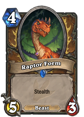 Raptor Form Card Image