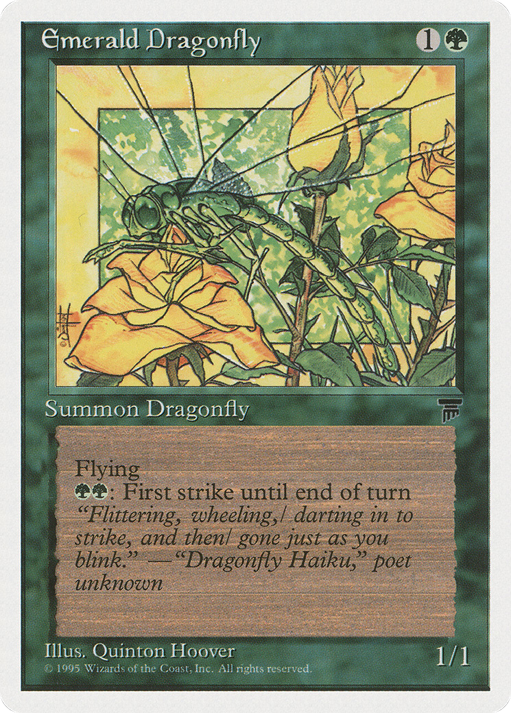 Emerald Dragonfly Card Image