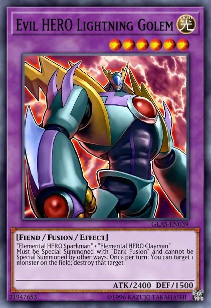 Evil HERO Lightning Golem Card Image